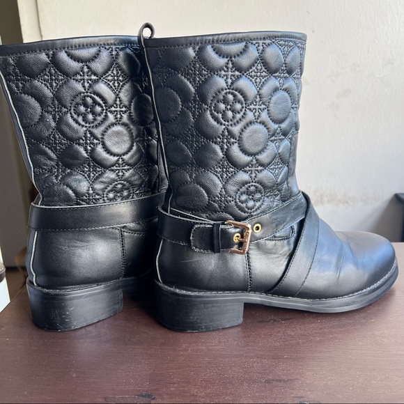 Leather designer Motorcycle Boots - Picture 4 of 6